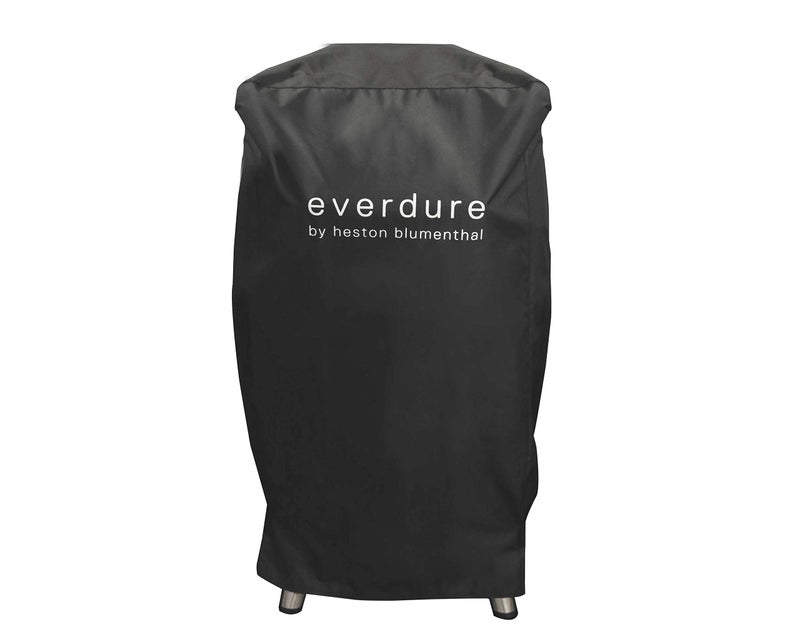 Everdure Grill Cover for 4K Charcoal Grill & Smoker, Long Cover with UV Protection and Drawstring Closure, Waterproof Lining and 4 Season BBQ Grill Protection, Black, 29.7â€L x 16.6â€W x 42â€H - Image 1